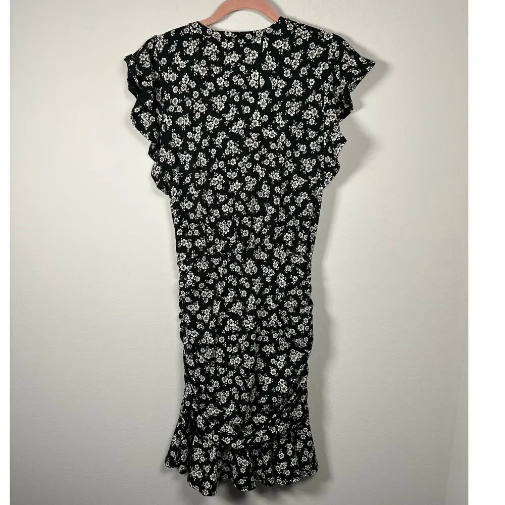 Veronica Beard Black and White Floral Mini Dress - Picture 3 of 13